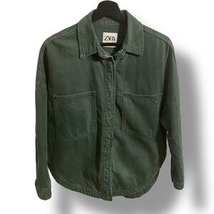 Zara Denim Chore Coat - M